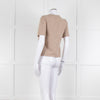 Club Monaco Beige Cashmere Short Sleeve Sweater