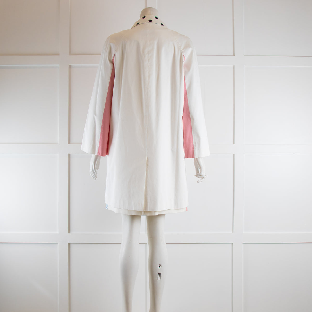 Moschino Cheap and Chic White, Black & Pink Cotton Jacket