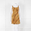 Rixo Tan Brown Animal Print Sleeveless Mini Dress