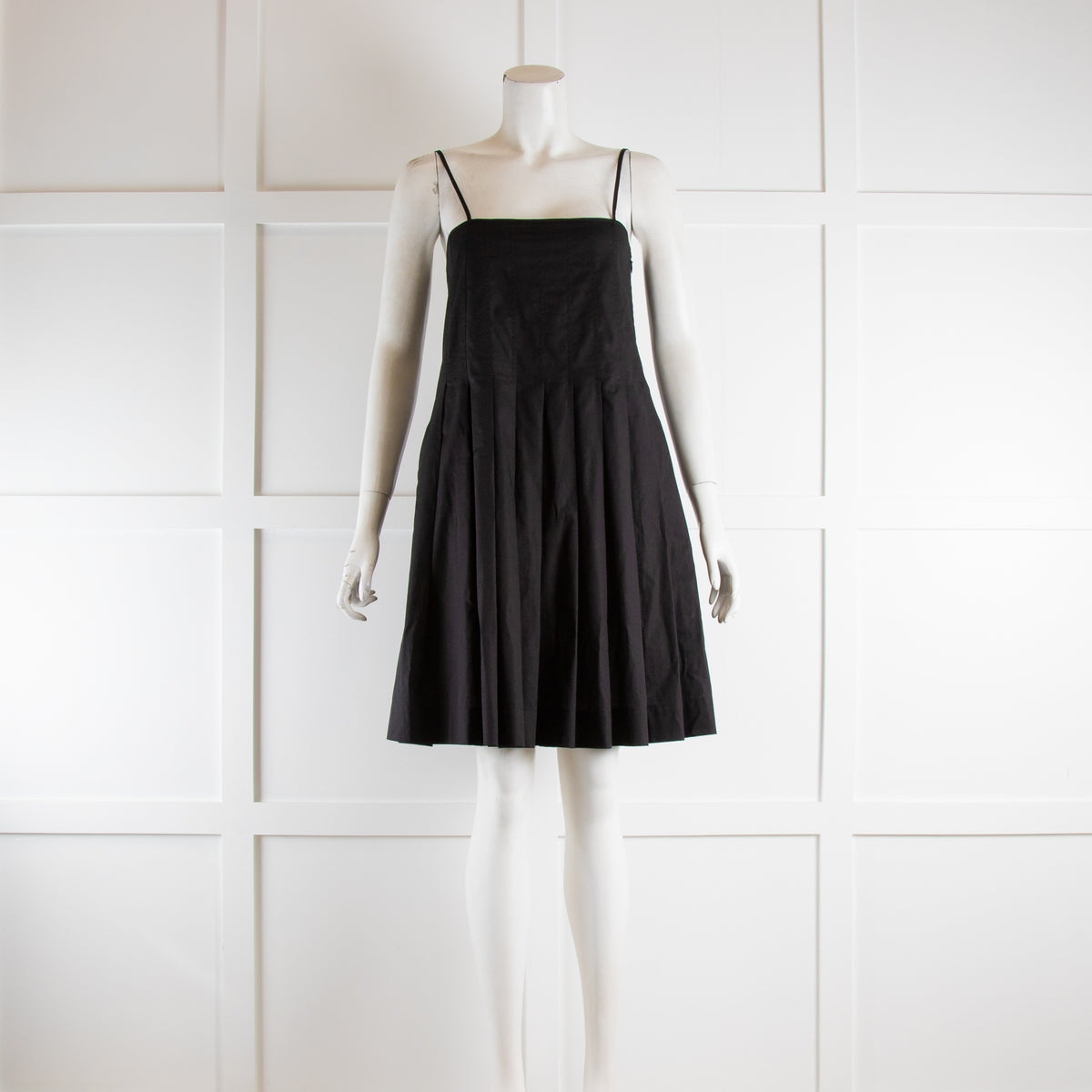 Three Graces Black Midi Sun Dress