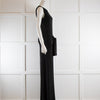 Norma Kamali Black Pinstripe Jumpsuit