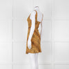 Rixo Tan Brown Animal Print Sleeveless Mini Dress