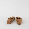 Hogl Brown Suede Amina Slipper With Gold Buckle