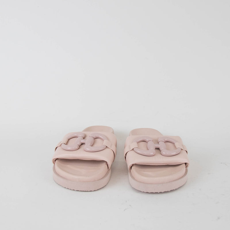 Hogl Pink Sliders With Buckle