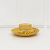 Guanabana Straw Hat With Yellow PomPom Detail