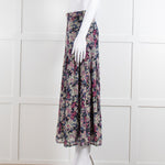 By Iris Blue Purple Gold Lurex Fleck Maxi Skirt