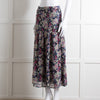 By Iris Blue Purple Gold Lurex Fleck Maxi Skirt