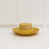 Guanabana Straw Hat With Yellow PomPom Detail