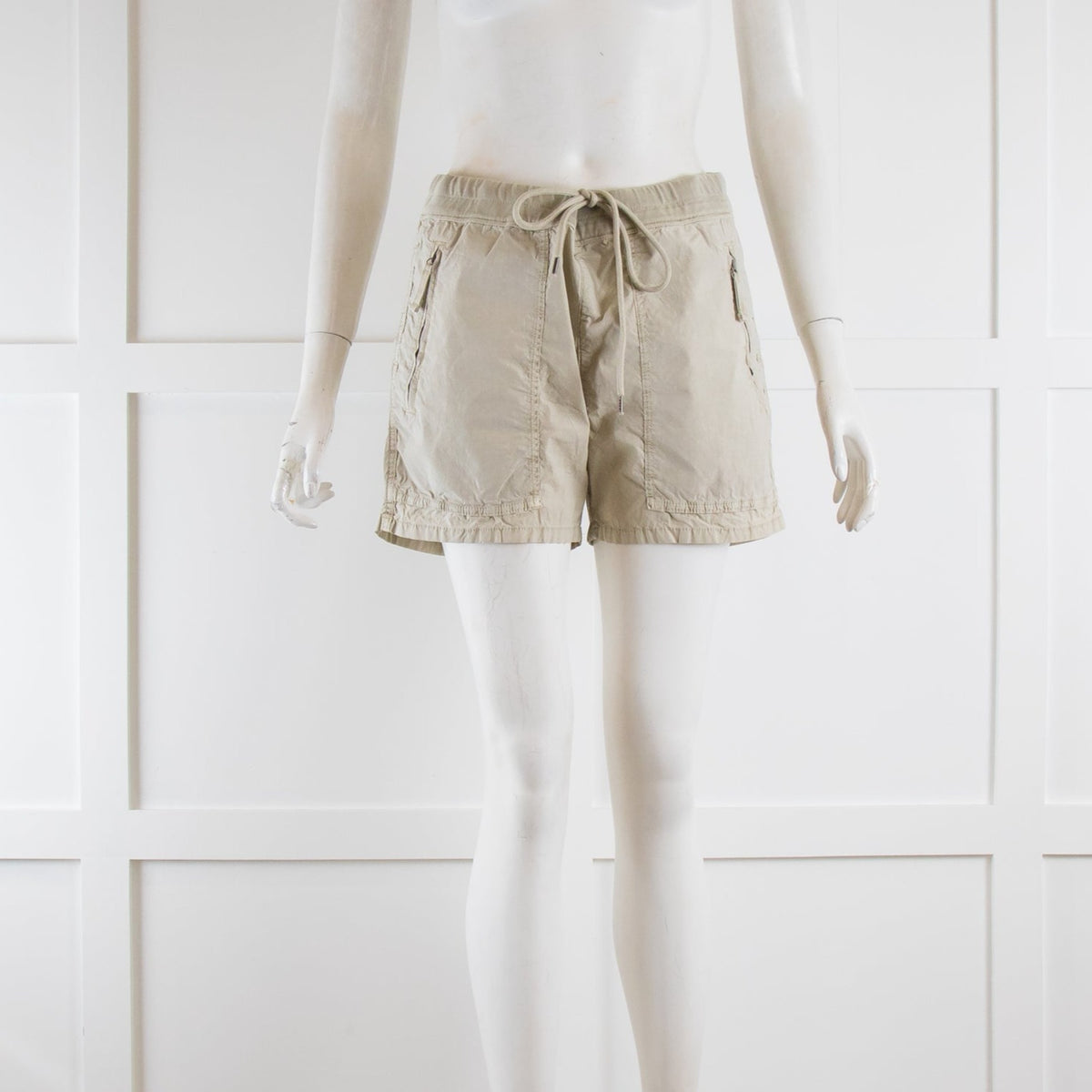 James Perse Taupe Drawstring Shorts