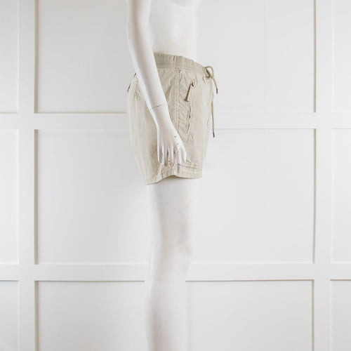 James Perse Taupe Drawstring Shorts