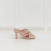 ASH Pale Pink Leather Mina Crisscross Mule