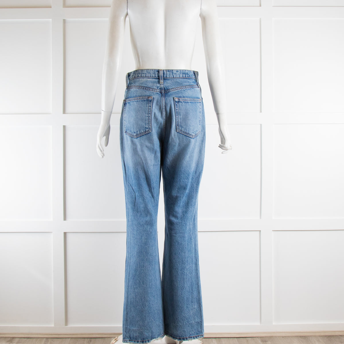 Reformation Blue Denim Straight Leg Jeans