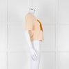 Sandro Cream Orange Love Cropped T-Shirt
