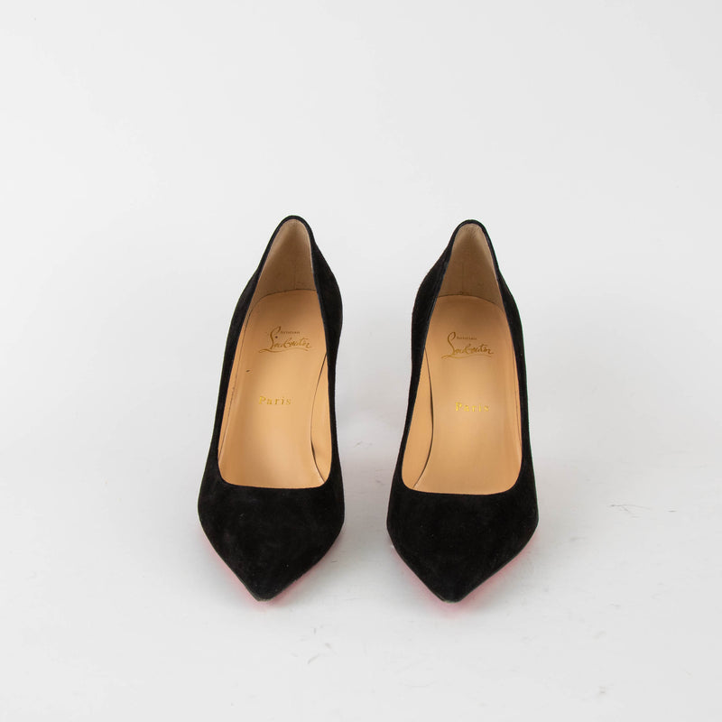 Christian Louboutin Black Suede Kate 85