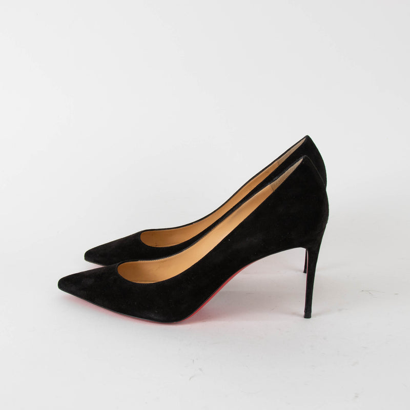 Christian Louboutin Black Suede Kate 85
