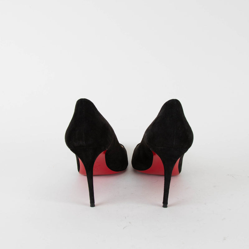 Christian Louboutin Black Suede Kate 85