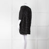 Acne Black On Black Circle Print Tunic Dress