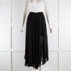 Isabel Marant Etoile Black Sheer Wrap Skirt