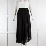 Isabel Marant Etoile Black Sheer Wrap Skirt