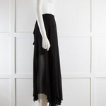 Isabel Marant Etoile Black Sheer Wrap Skirt