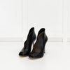 Ginavito Rossi Black High Heel Shoe Boot With Peep Toe