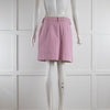 Ganni Pink Denim Mini Skirt