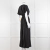 Mara Hoffman Brushed Black Short Sleeve Belted Jumpsuit