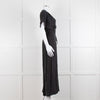 Mara Hoffman Brushed Black Short Sleeve Belted Jumpsuit