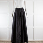 Maria Grachvogel Black Silk Maxi Skirt