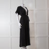 Mara Hoffman Brushed Black Short Sleeve Belted Jumpsuit