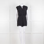 Diane Von Furstenberg Black White Print Playsuit