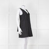 Lee Mathews Black Oversized Sleeveless Mini Dress