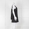 Lee Mathews Black Oversized Sleeveless Mini Dress