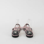 Balenciaga Pink Leather Arena Thong Sandal