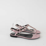 Balenciaga Pink Leather Arena Thong Sandal