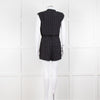 Diane Von Furstenberg Black White Print Playsuit