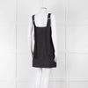 Lee Mathews Black Oversized Sleeveless Mini Dress