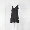 Lee Mathews Black Oversized Sleeveless Mini Dress