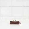Mulberry Brown Ostrich Leather Lily Small Flap Bag