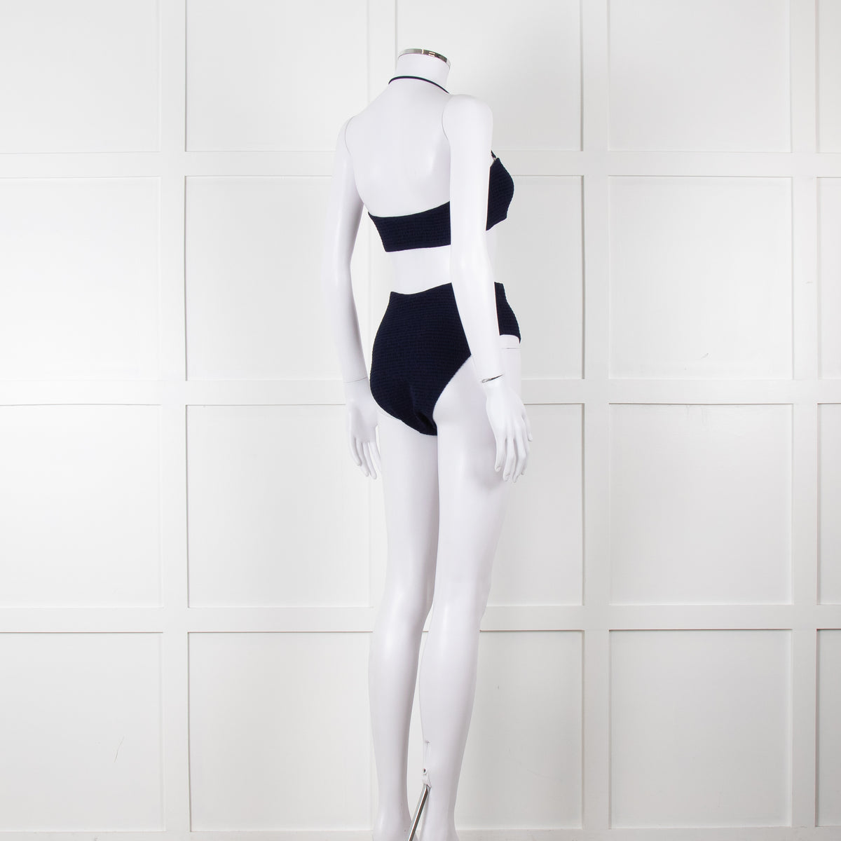 Tory Burch Navy Ruched Bikini Set