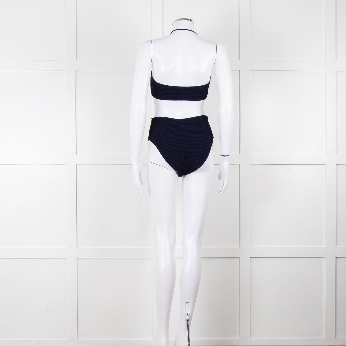 Tory Burch Navy Ruched Bikini Set