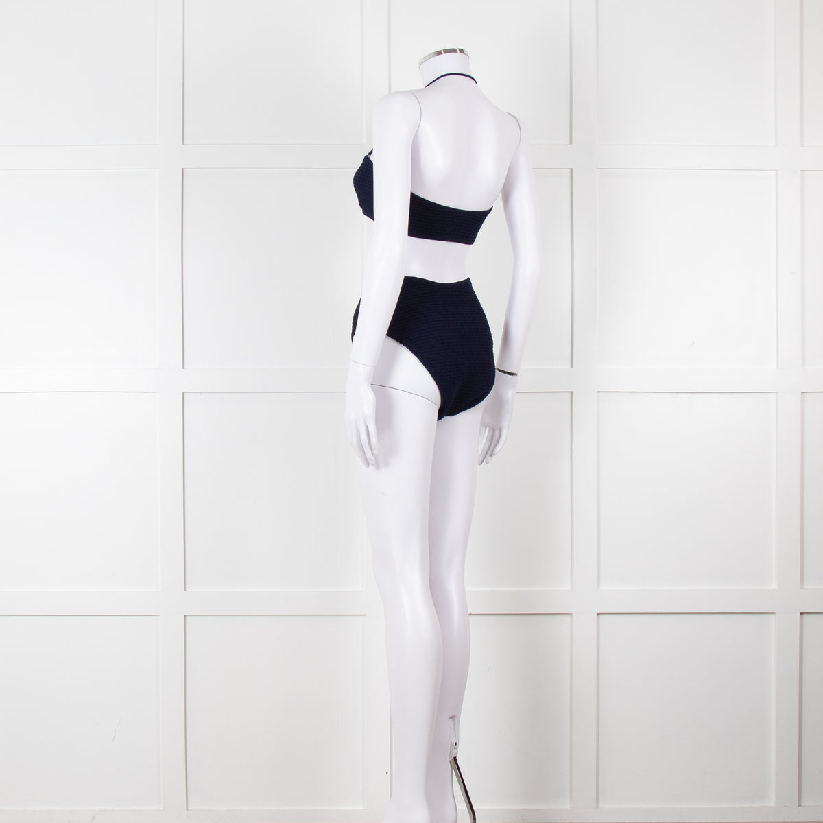 Tory Burch Navy Ruched Bikini Set