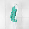 ViX Paula Hermanny Turquoise Beige Sleeveless Short Sun Dress