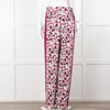 Me+Em Cream Burgundy Floral Trousers