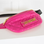 Love Moschino Pink Leather Bum Bag