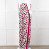 Me+Em Cream Burgundy Floral Trousers