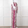 Me+Em Cream Burgundy Floral Trousers