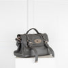 Mulberry Grey Alexa Cross Body Bag with Silver Hardware