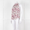 Me+Em Cream Burgundy Floral Halter Neck Top