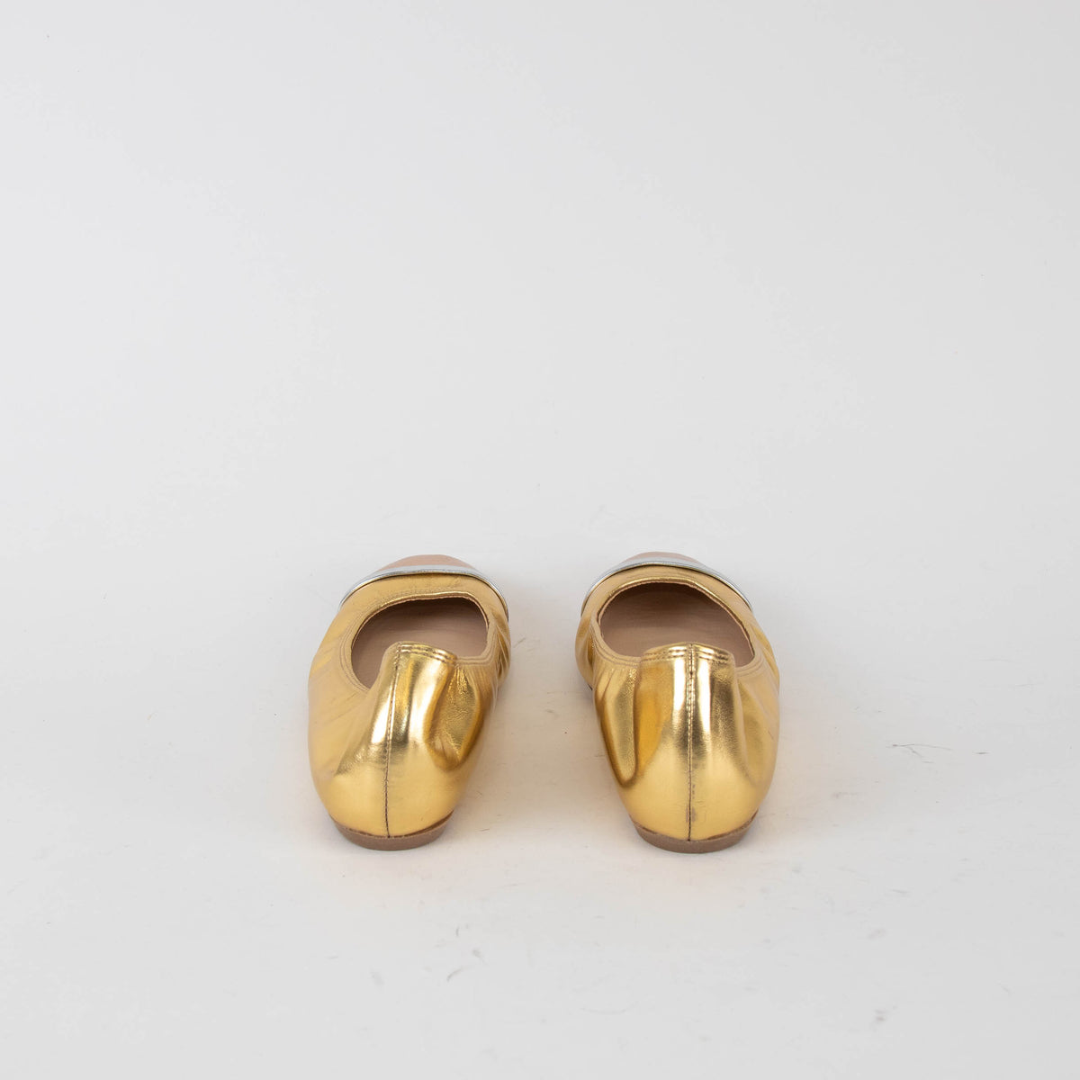 Lanvin Gold And Silver Pump